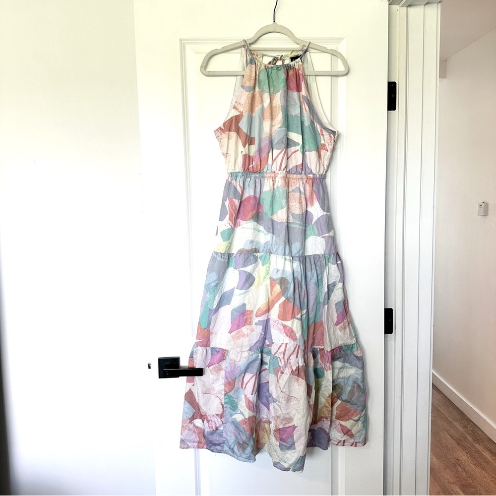 Women’s GAP Multicolour Pastel Halter Maxi Dress